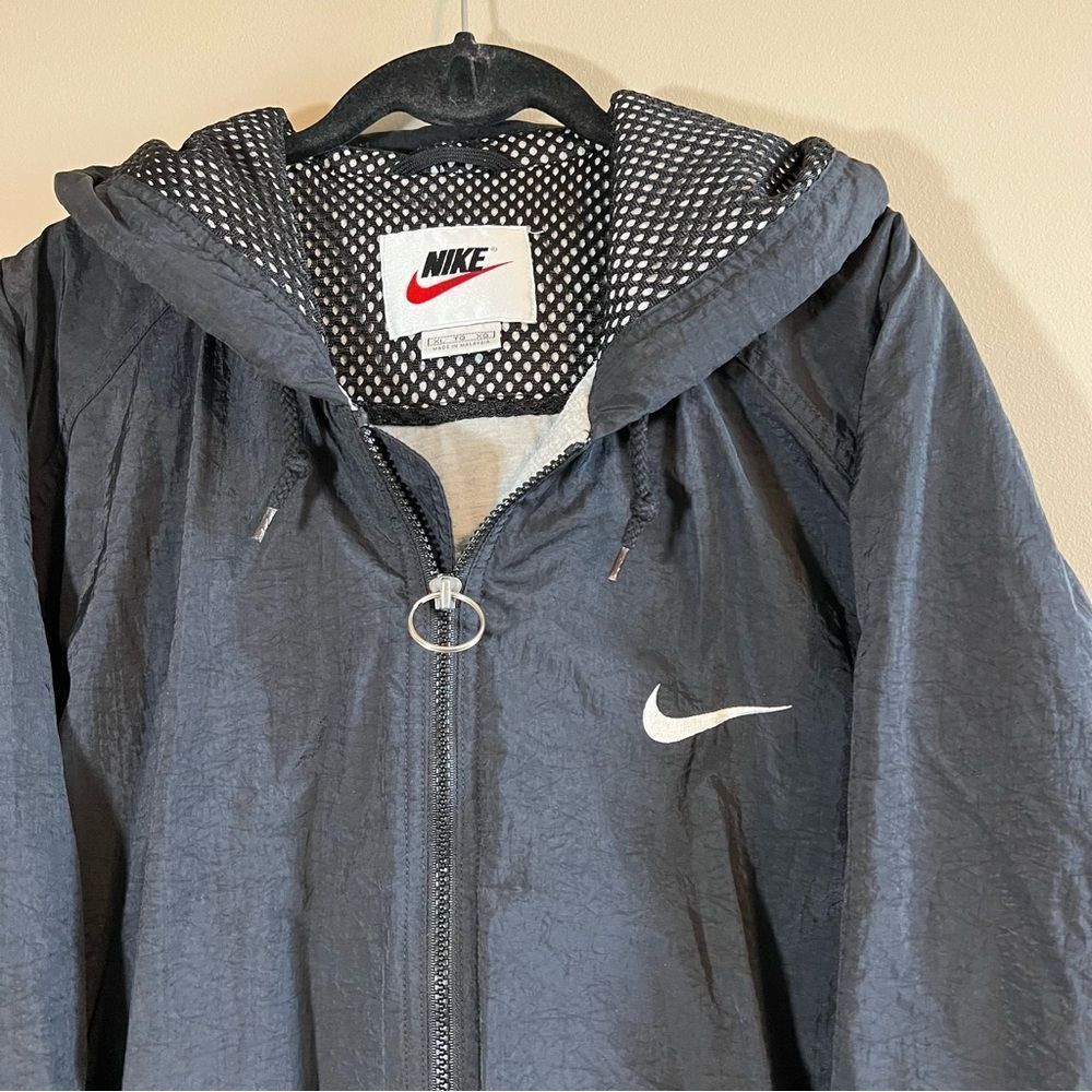 Nike Y2K Black Zip Up Jacket XL - Picture 2 of 15